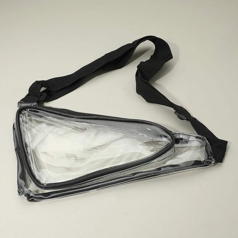 Transparent Triangular Sling Bag Fanny Pack - Madeline Love - Flyclothing LLC