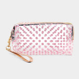 Glittered Polka Dots Pouch Bag - Madeline Love - Flyclothing LLC
