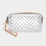 Glittered Polka Dots Pouch Bag - Madeline Love - Flyclothing LLC