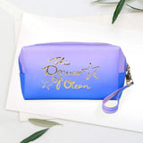 The Power of Ocean Message Starfish Pointed Ombre Pouch Bag - Madeline Love - Flyclothing LLC