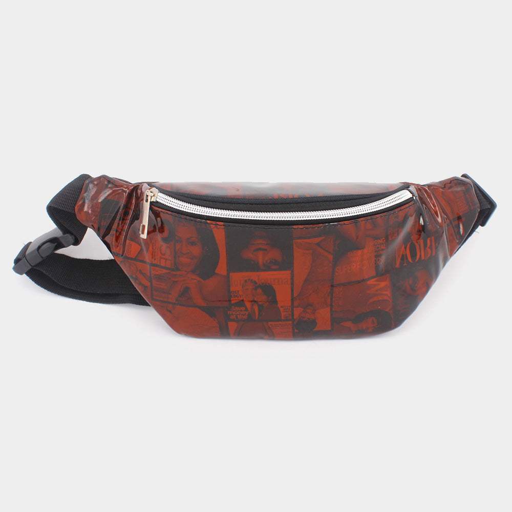 Mixed Picture Print Fanny Pack - Madeline Love - Flyclothing LLC