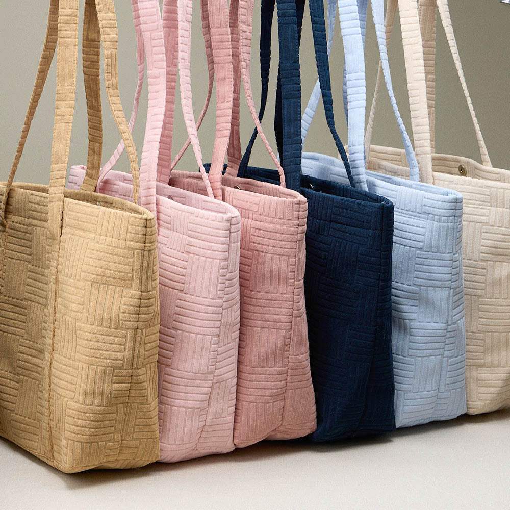 Grid Pattern Everyday Tote Bag - Madeline Love - Flyclothing LLC