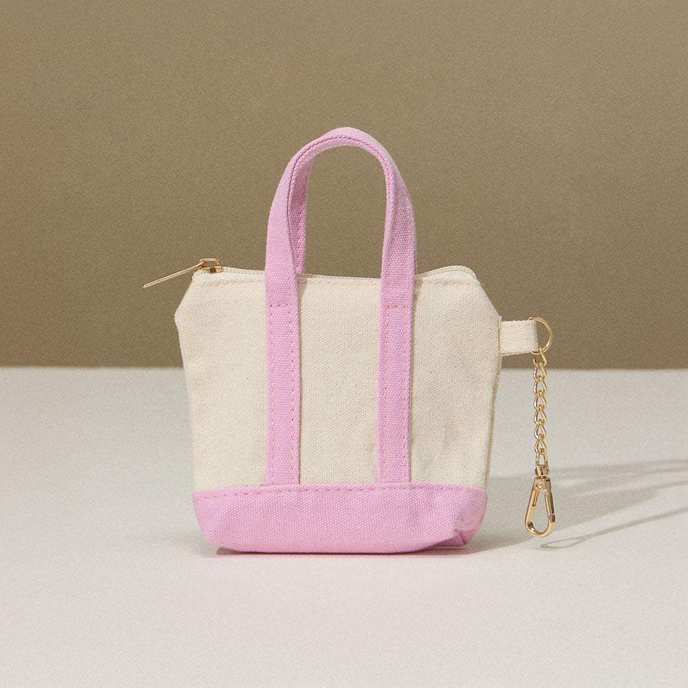 Mini Canvas Pouch Bag / Bag Charm - Madeline Love - Flyclothing LLC