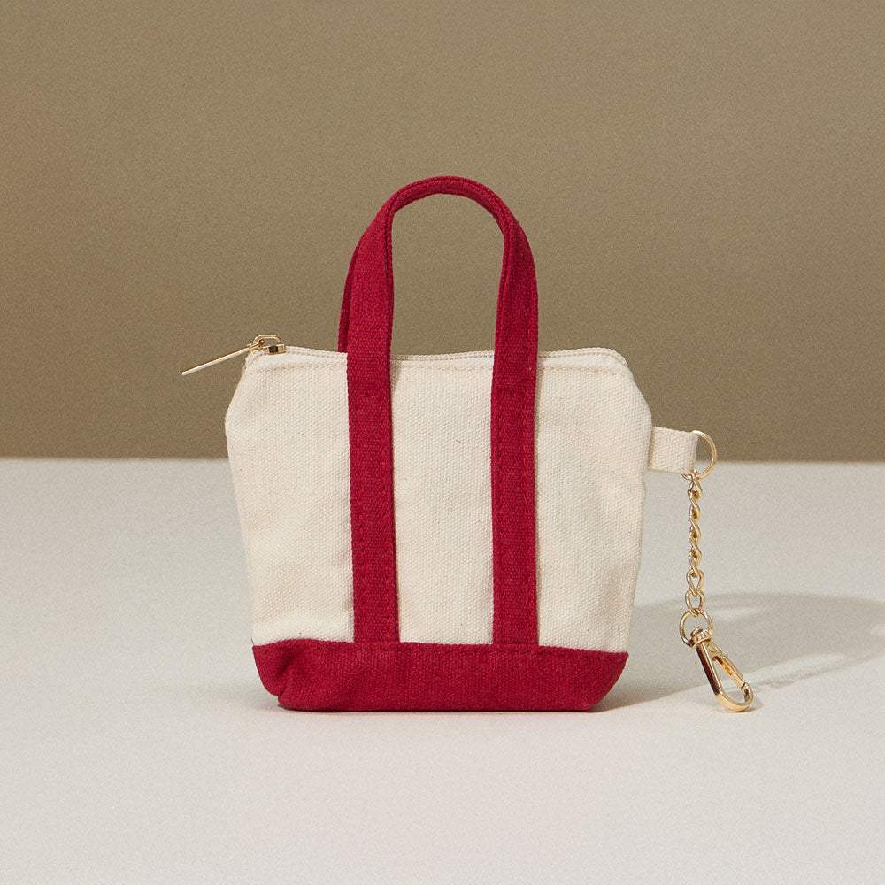 Mini Canvas Pouch Bag / Bag Charm - Madeline Love - Flyclothing LLC