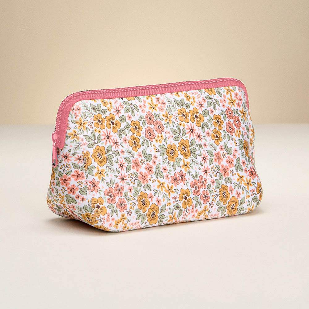 Flower Pattern Cosmetic Pouch Bag - Madeline Love - Flyclothing LLC