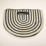 Round Stripped Knitted Woven Tote Bag - Madeline Love - Flyclothing LLC