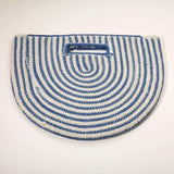 Round Stripped Knitted Woven Tote Bag - Madeline Love - Flyclothing LLC