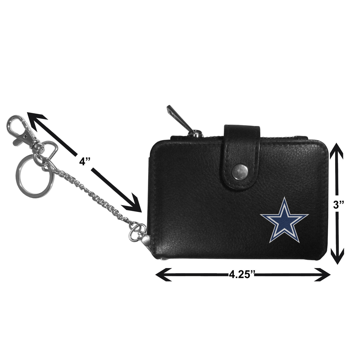 Dallas Cowboys Women's Leather Weekender Wallet - Dallas Cowboys - Flyclothing LLC