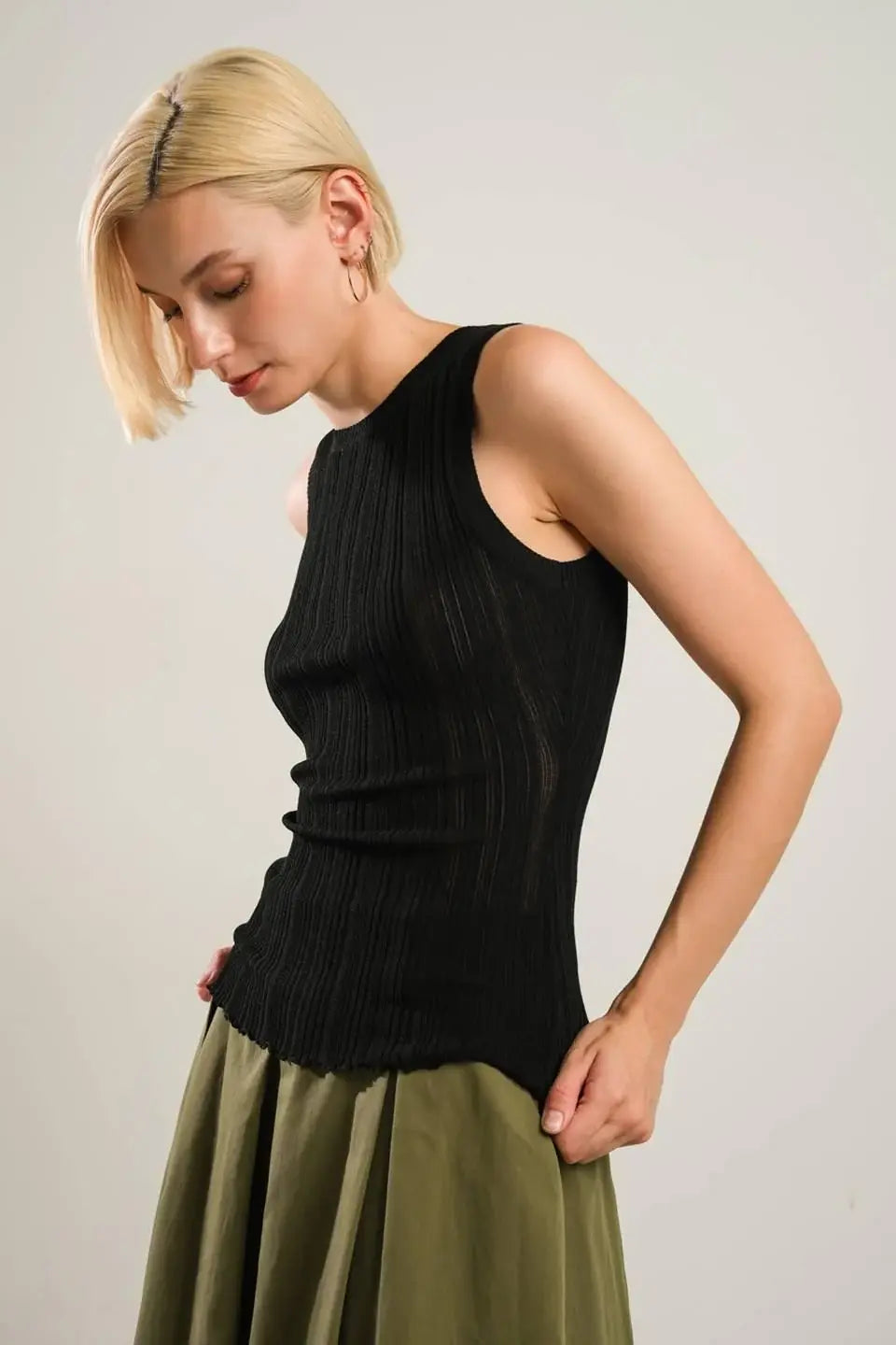 BE RIGHT BACK BLACK SWEATER TOP - Flying Tomato - Flyclothing LLC