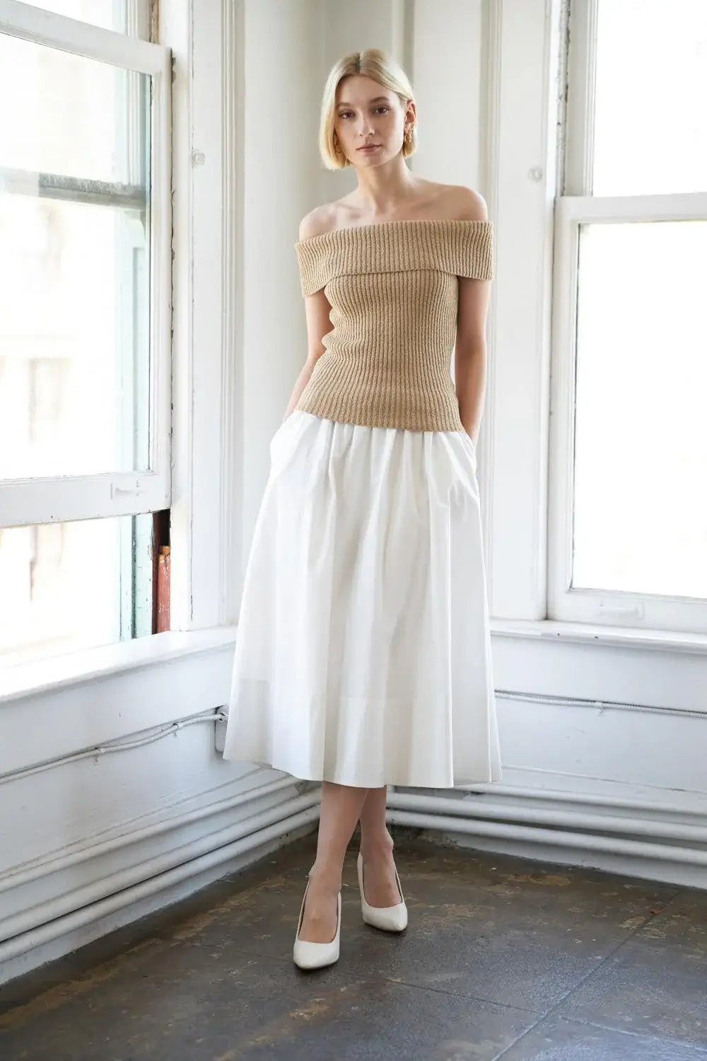 PRECIOUS APPROACH SHOULDER TOP - Flying Tomato - Flyclothing LLC