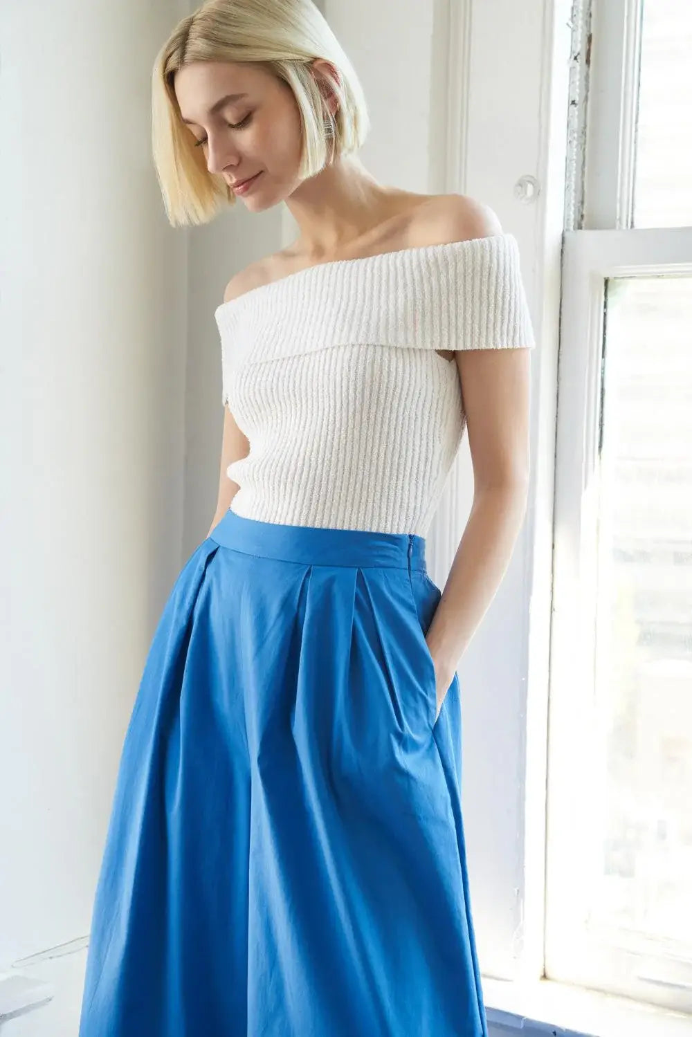 PRECIOUS APPROACH SHOULDER TOP - Flying Tomato - Flyclothing LLC