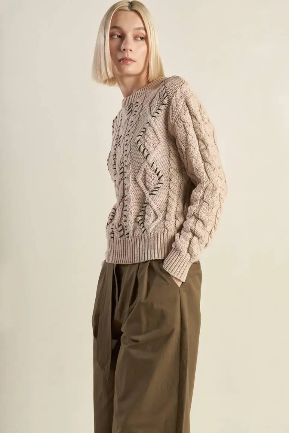 LITTLE BIT IN LOVE SWEATER KNIT TOP - Flying Tomato - Flyclothing LLC