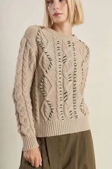 LITTLE BIT IN LOVE SWEATER KNIT TOP - Flying Tomato - Flyclothing LLC