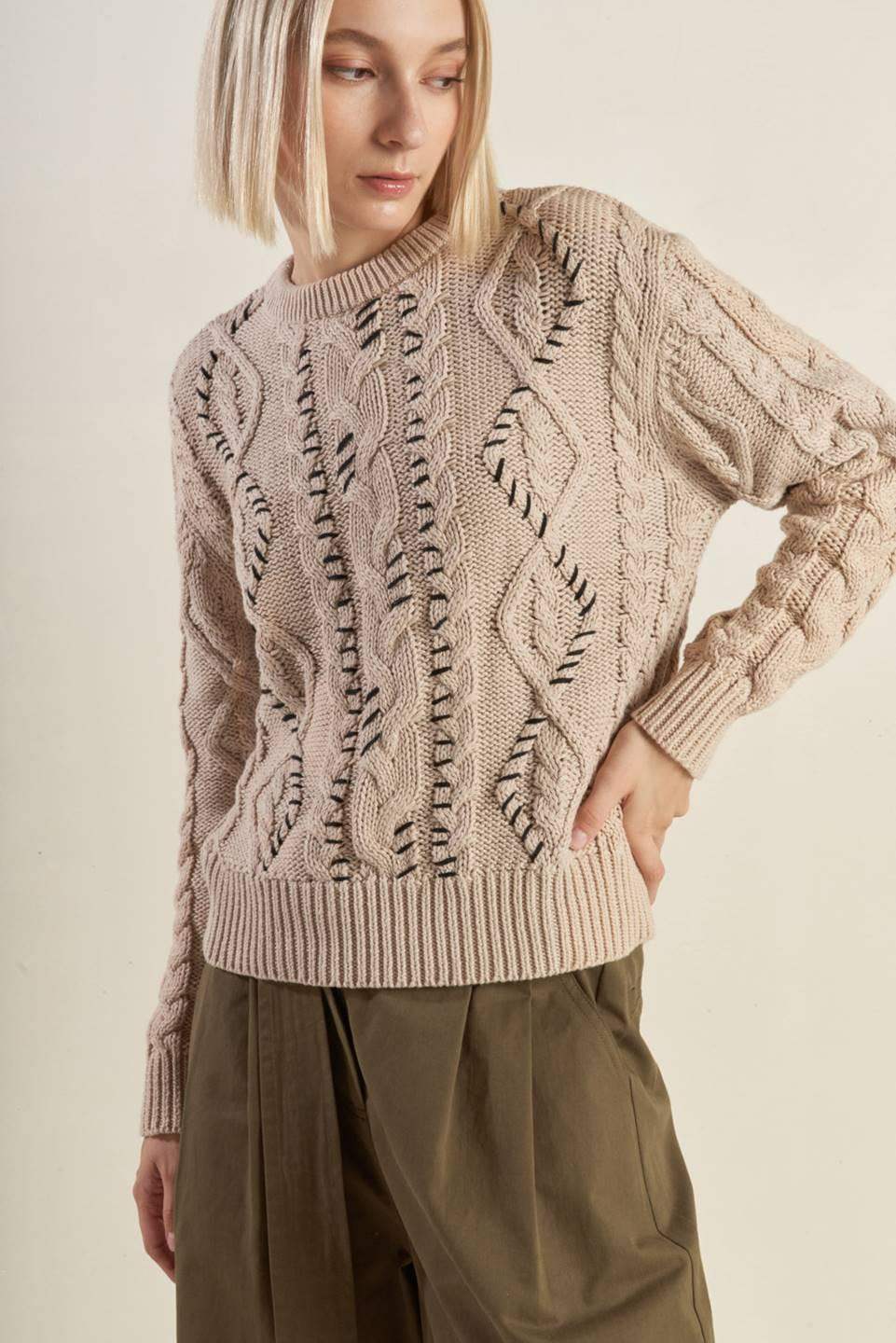 LITTLE BIT IN LOVE SWEATER KNIT TOP - Flying Tomato - Flyclothing LLC
