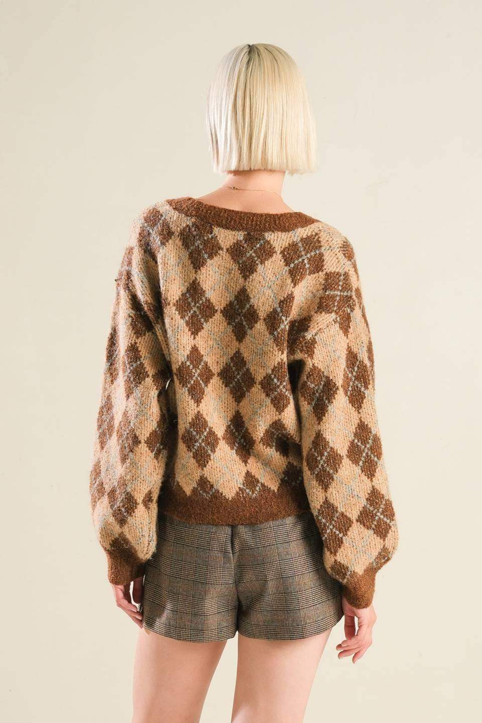 CHAMPAGNE COAST SWEATER CARDIGAN - Flying Tomato - Flyclothing LLC