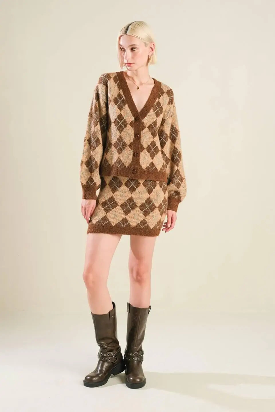 CHAMPAGNE COAST SWEATER CARDIGAN - Flying Tomato - Flyclothing LLC