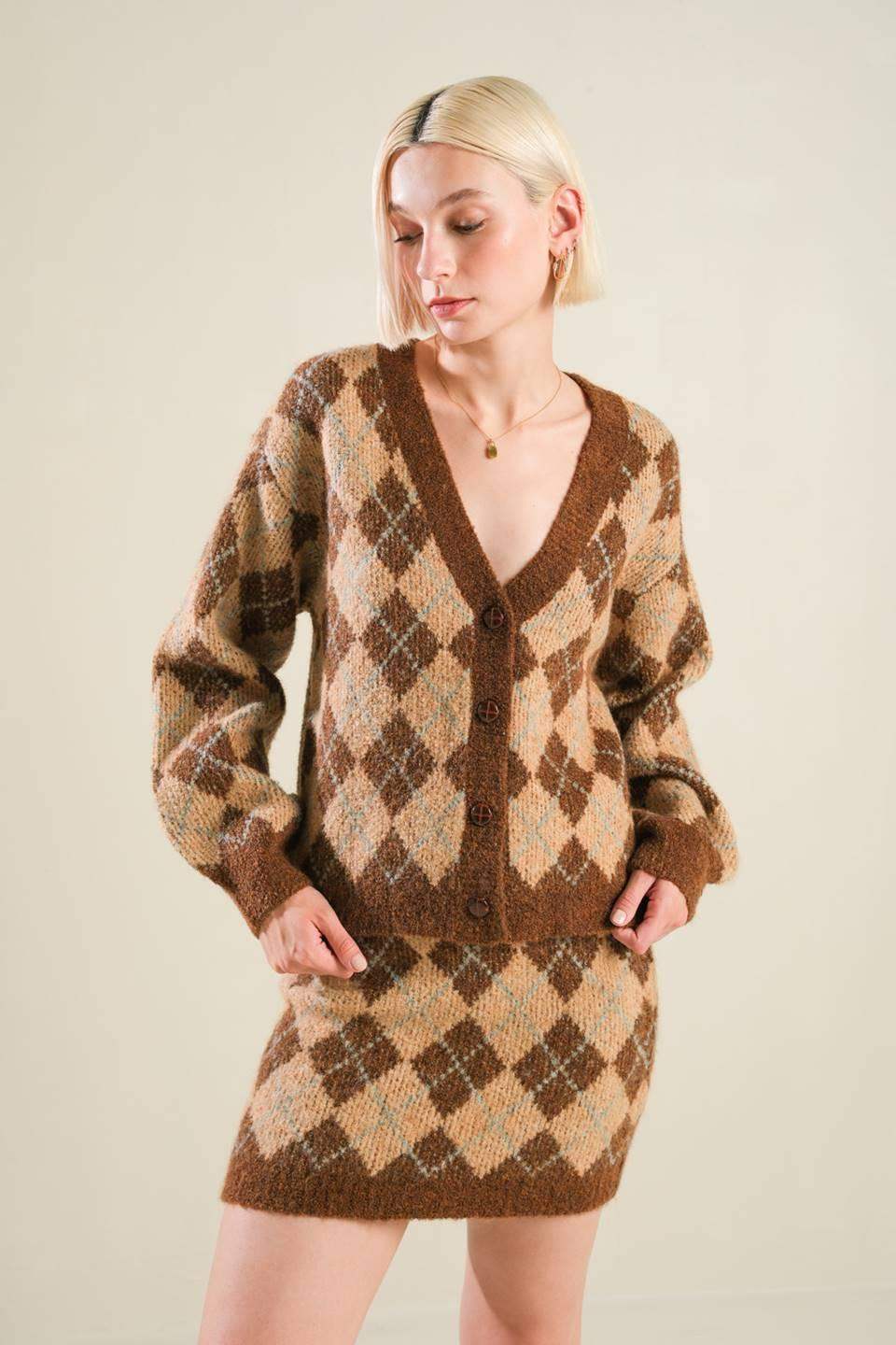 CHAMPAGNE COAST SWEATER CARDIGAN - Flying Tomato - Flyclothing LLC