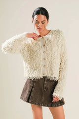 LIVE IN THE NOW SWEATER CARDIGAN - Flying Tomato - Flyclothing LLC