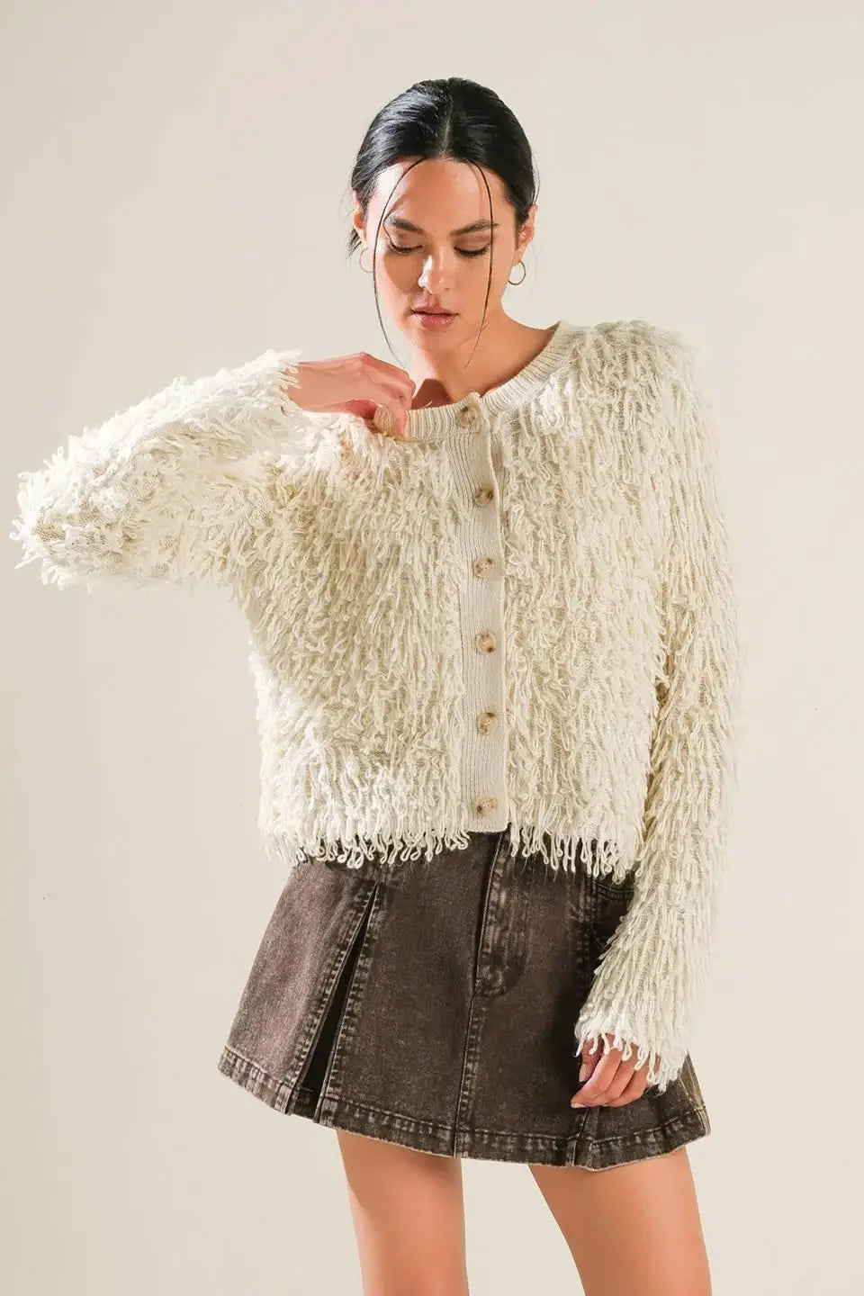 LIVE IN THE NOW SWEATER CARDIGAN - Flying Tomato - Flyclothing LLC
