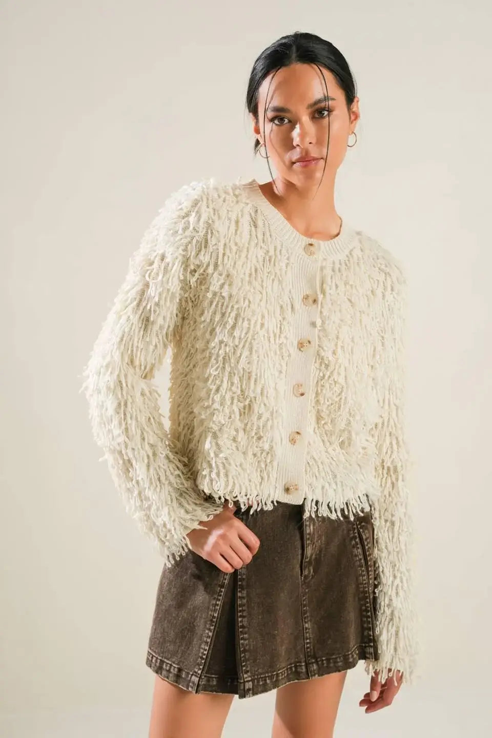 LIVE IN THE NOW SWEATER CARDIGAN - Flying Tomato - Flyclothing LLC