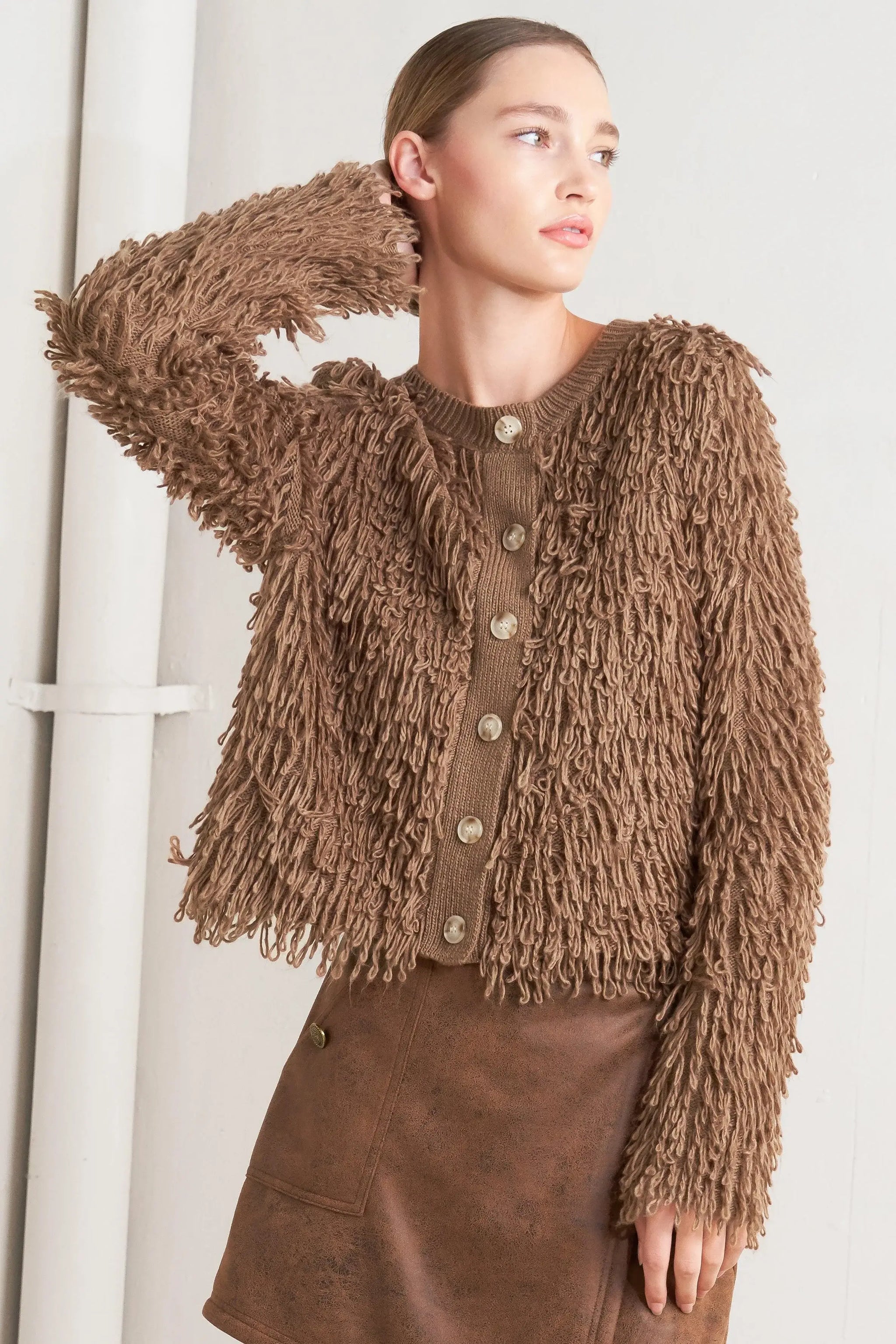 LIVE IN THE NOW SWEATER CARDIGAN - Flying Tomato - Flyclothing LLC