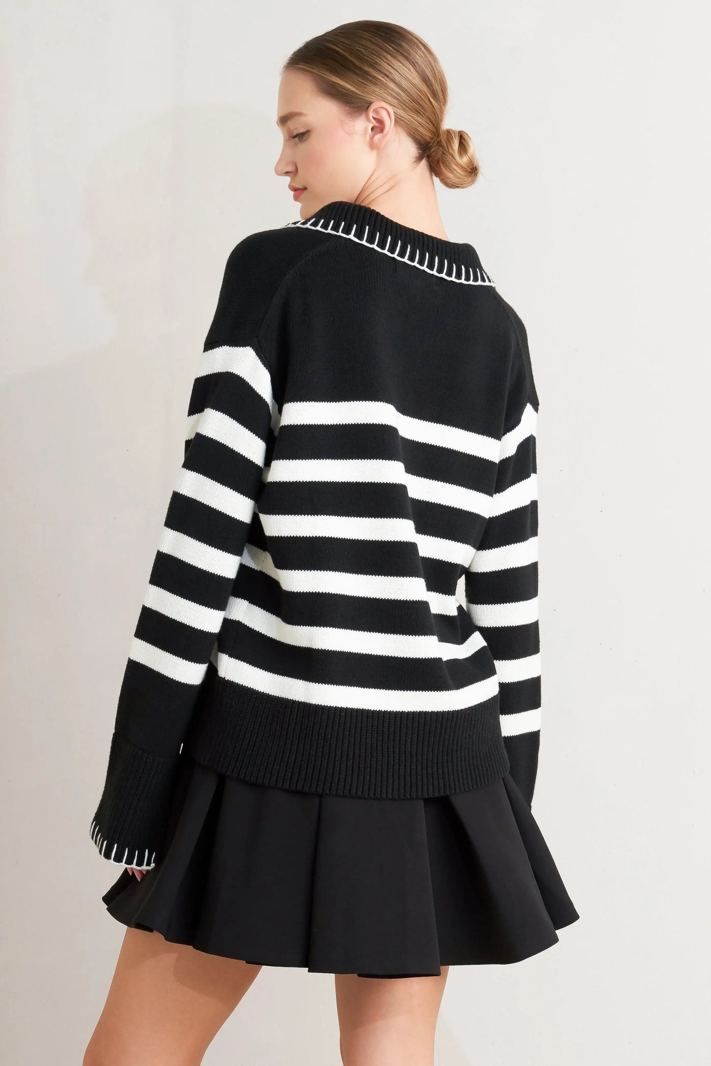 TIMELESS CHARM SWEATER TOP - Flying Tomato - Flyclothing LLC