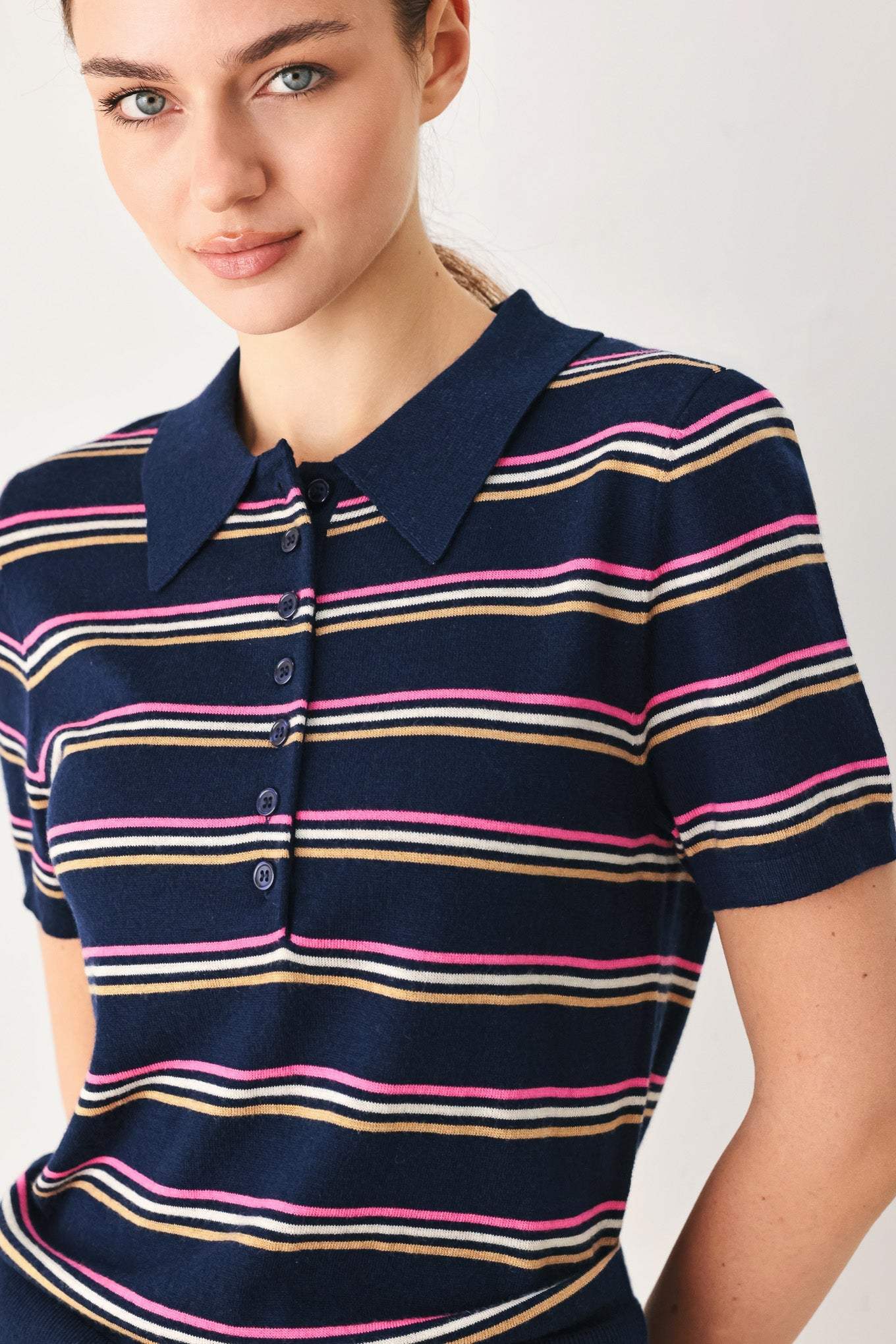 PRETTY IN PARADISE POLO TOP - Flying Tomato - Flyclothing LLC