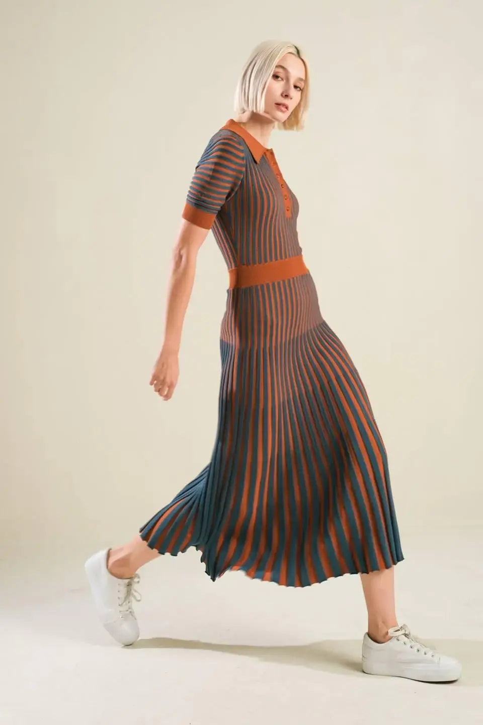 LUXE LIVING SWEATER MIDI DRESS - Flying Tomato - Flyclothing LLC