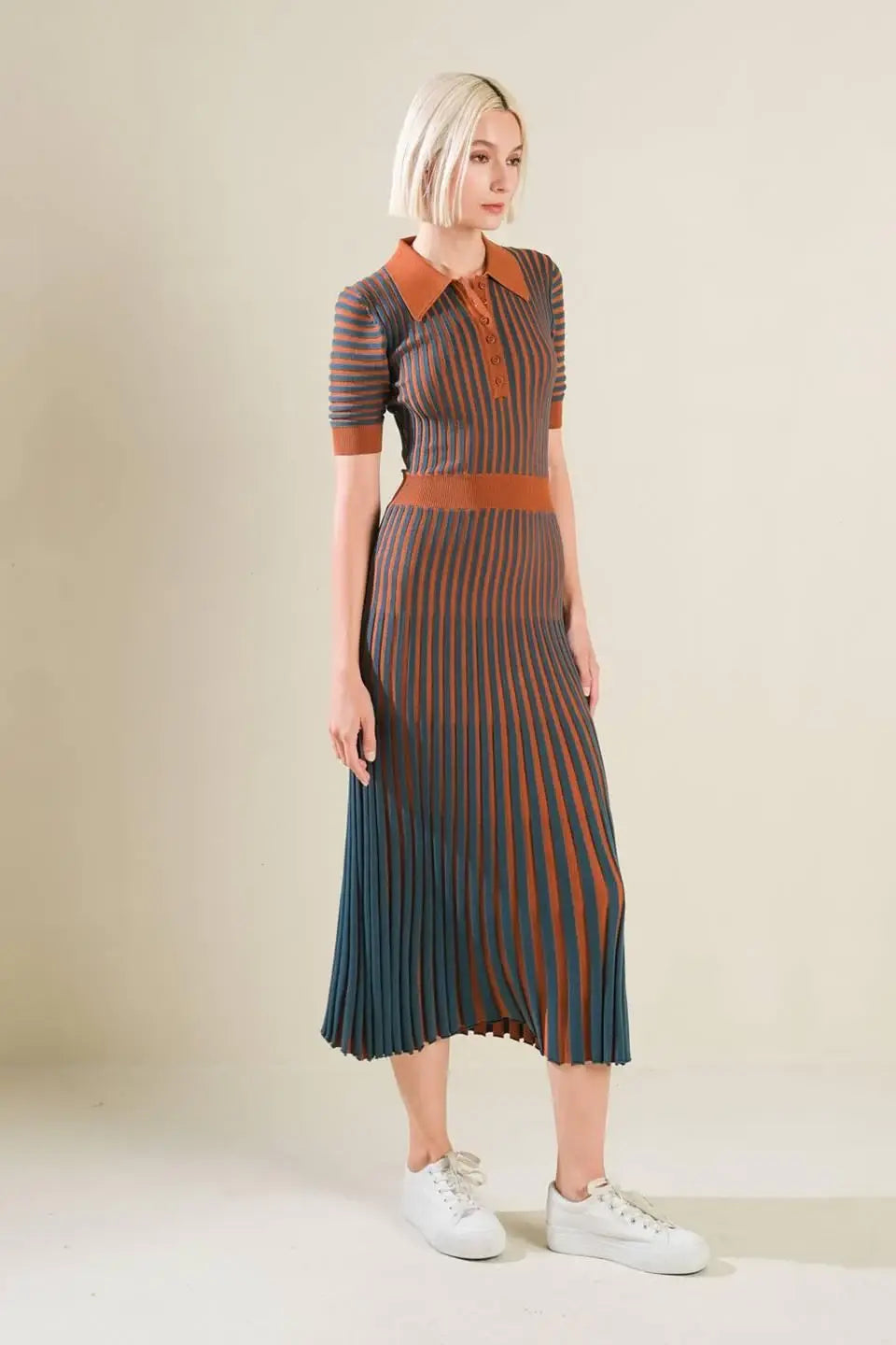 LUXE LIVING SWEATER MIDI DRESS - Flying Tomato - Flyclothing LLC