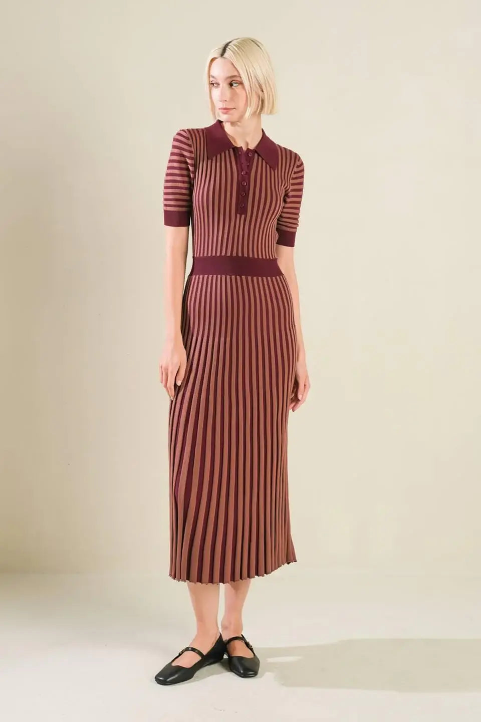 LUXE LIVING SWEATER MIDI DRESS - Flying Tomato - Flyclothing LLC