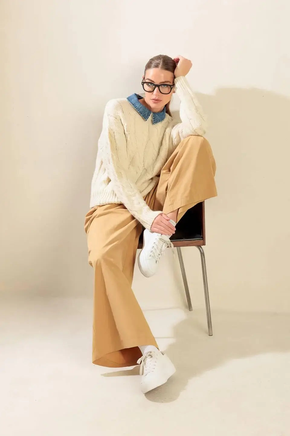 TOTALLY SMITTEN PULLOVER SWEATER TOP - Flying Tomato - Flyclothing LLC