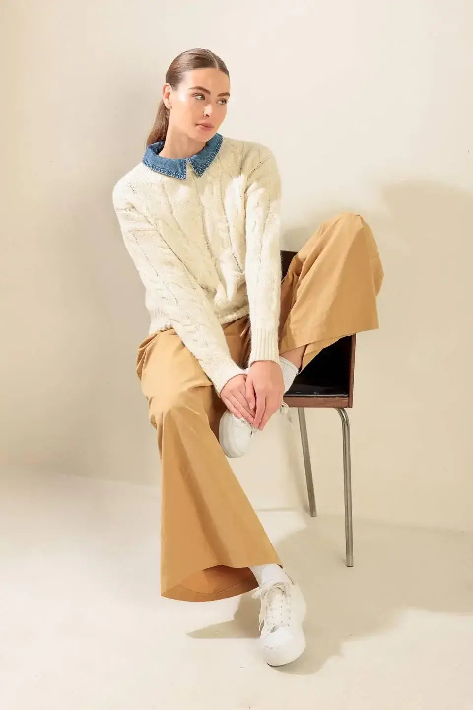 TOTALLY SMITTEN PULLOVER SWEATER TOP - Flying Tomato - Flyclothing LLC