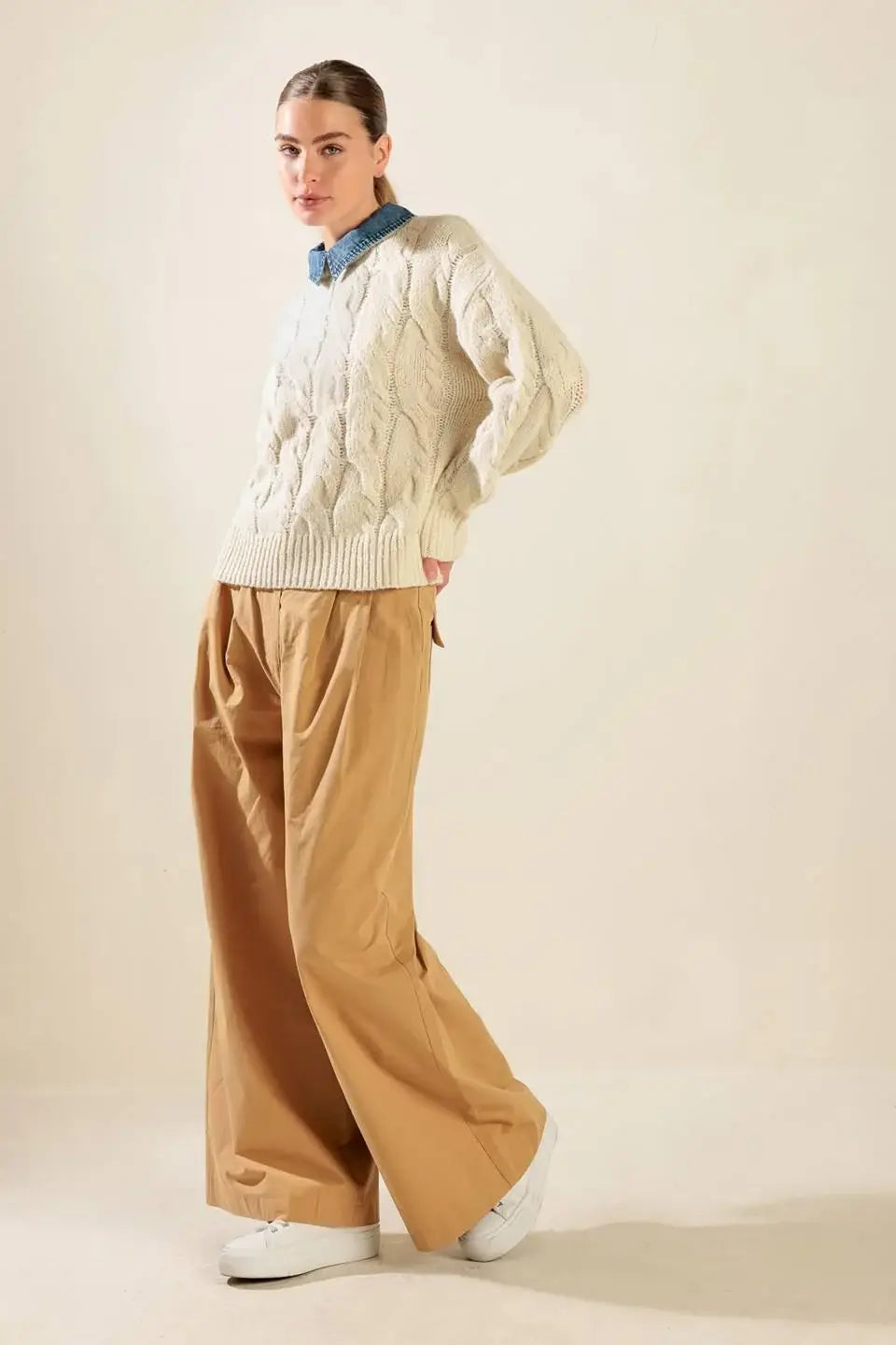 TOTALLY SMITTEN PULLOVER SWEATER TOP - Flying Tomato - Flyclothing LLC