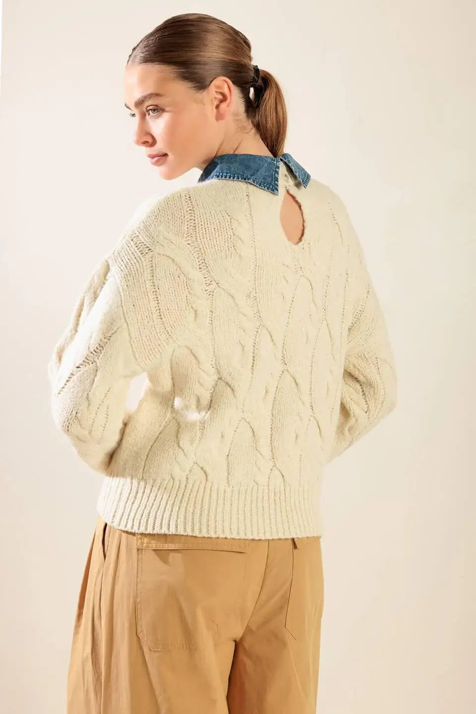 TOTALLY SMITTEN PULLOVER SWEATER TOP - Flying Tomato - Flyclothing LLC
