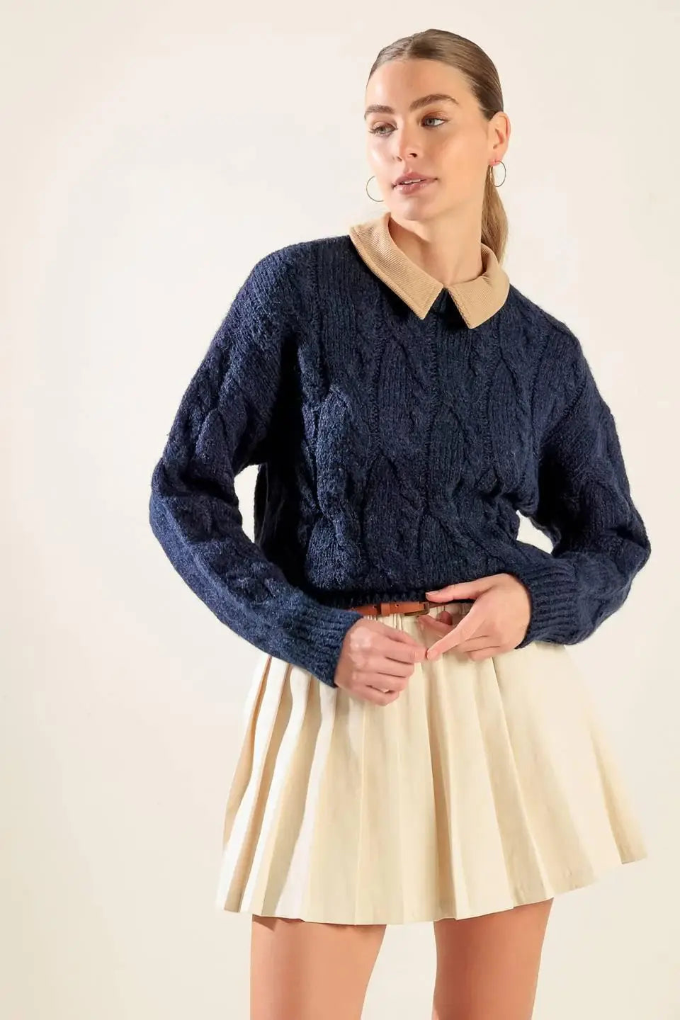 TOTALLY SMITTEN PULLOVER SWEATER TOP - Flying Tomato - Flyclothing LLC