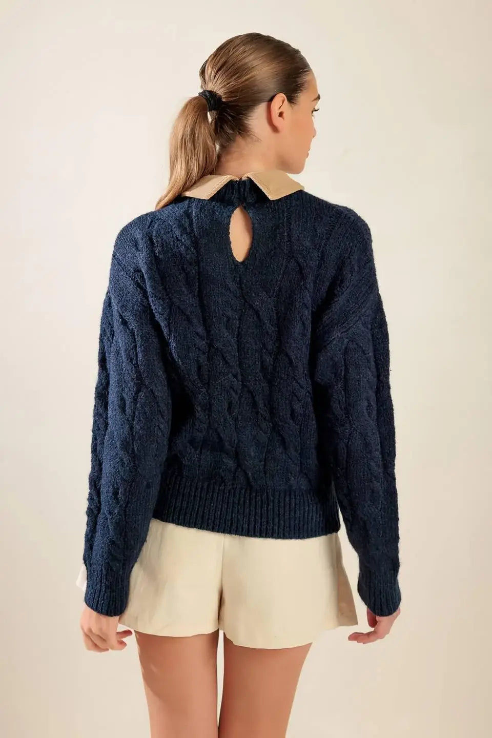 TOTALLY SMITTEN PULLOVER SWEATER TOP - Flying Tomato - Flyclothing LLC