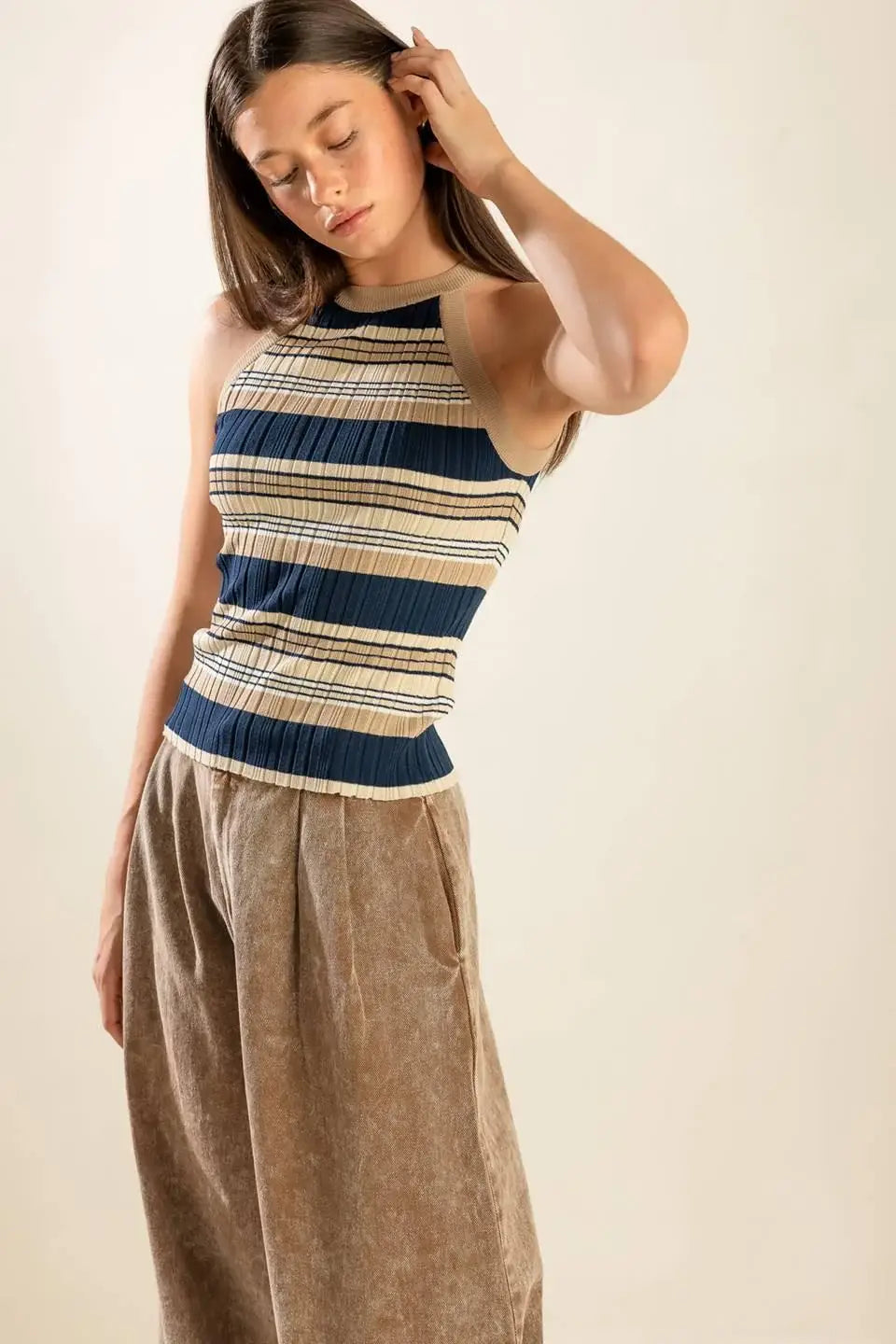 ANYTIME NOW SWEATER KNIT TOP - Flying Tomato - Flyclothing LLC