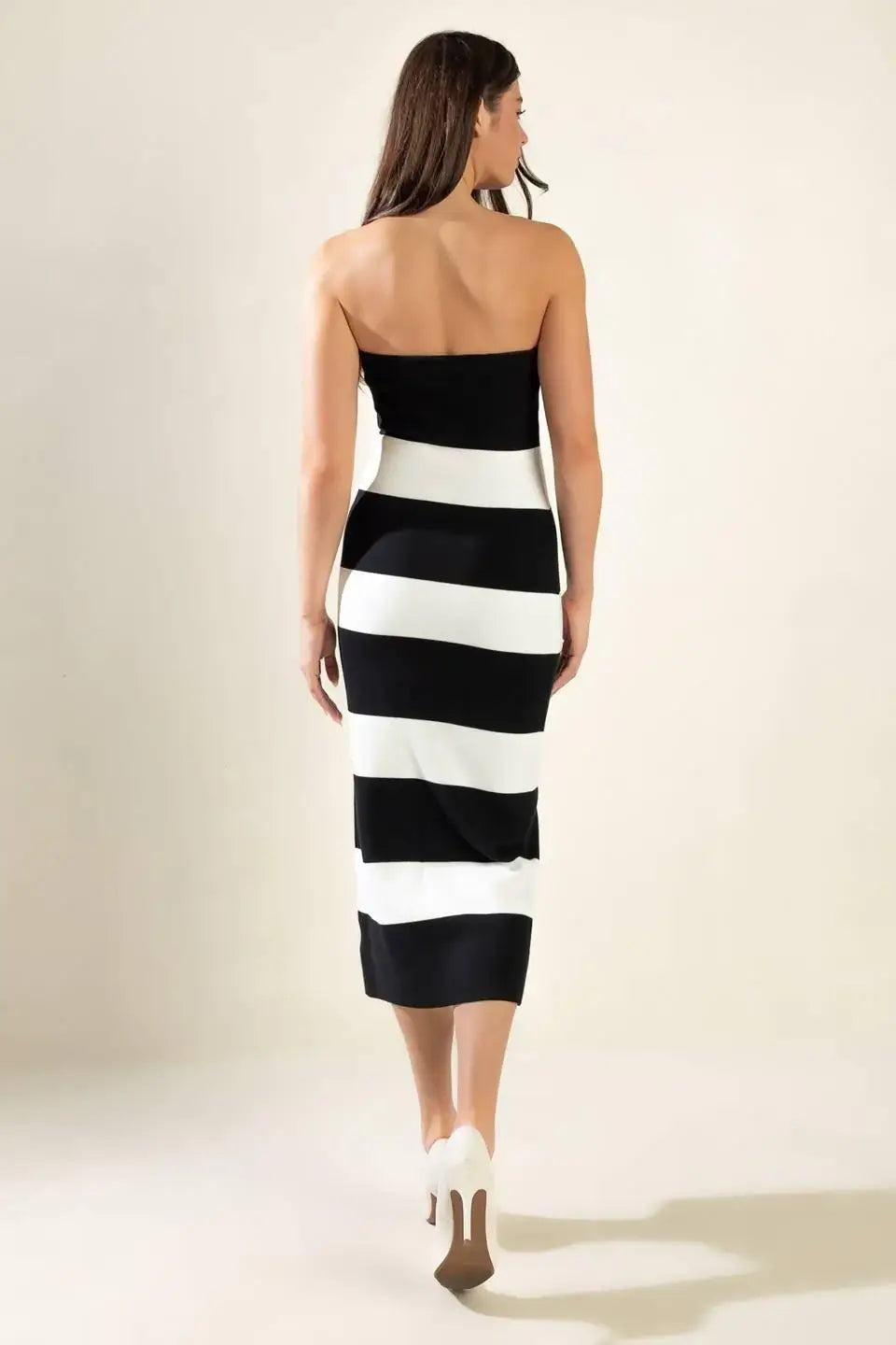 ROMANTIC AFTERNOON SWEATER MIDI TUBE DRESS - Flying Tomato - Flyclothing LLC