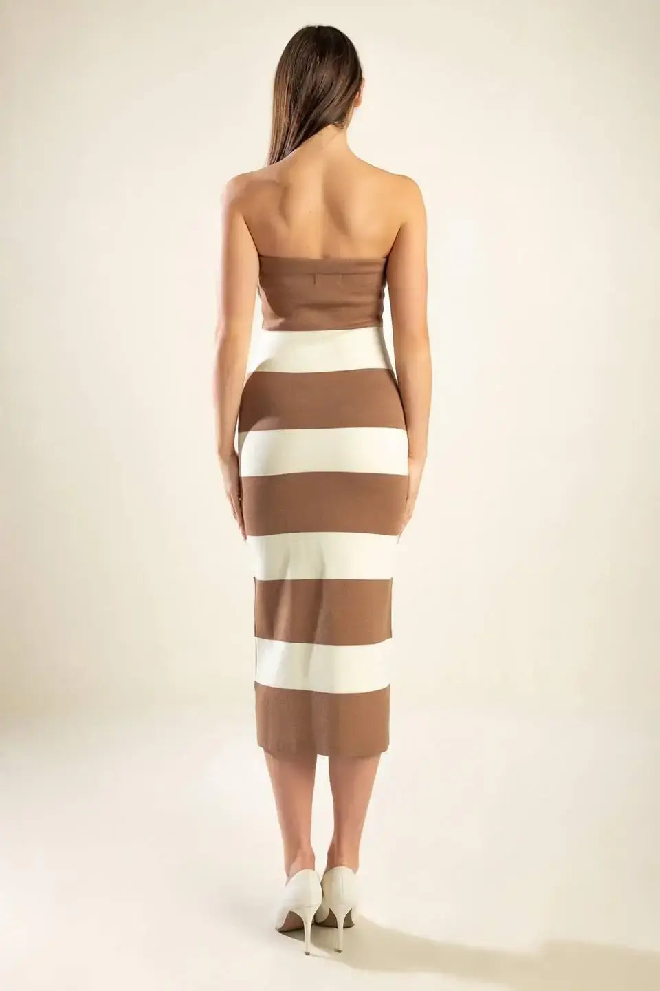 ROMANTIC AFTERNOON SWEATER MIDI TUBE DRESS - Flying Tomato - Flyclothing LLC