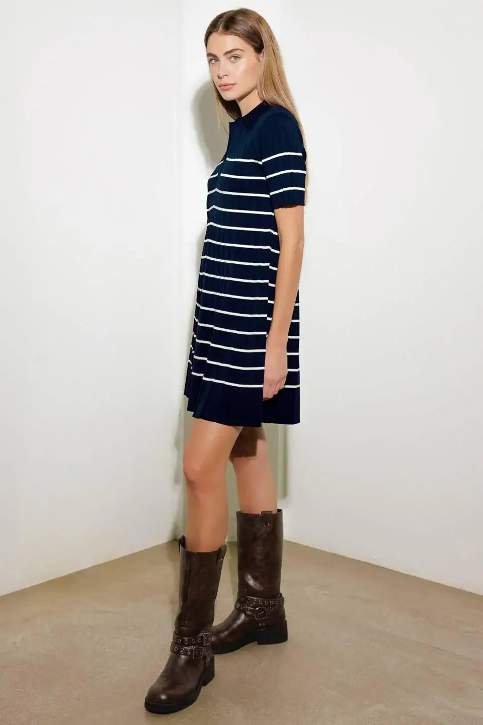 RUSTIC DREAM SWEATER MINI DRESS - Flying Tomato - Flyclothing LLC