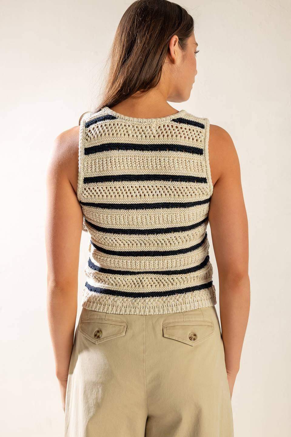 INTO THE NATURAL SWEATER KNIT VEST - Flying Tomato - Flyclothing LLC