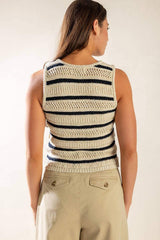INTO THE NATURAL SWEATER KNIT VEST - Flying Tomato - Flyclothing LLC