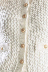 NOTHING LIKE IT WHITE KNIT VEST - Flying Tomato - Flyclothing LLC