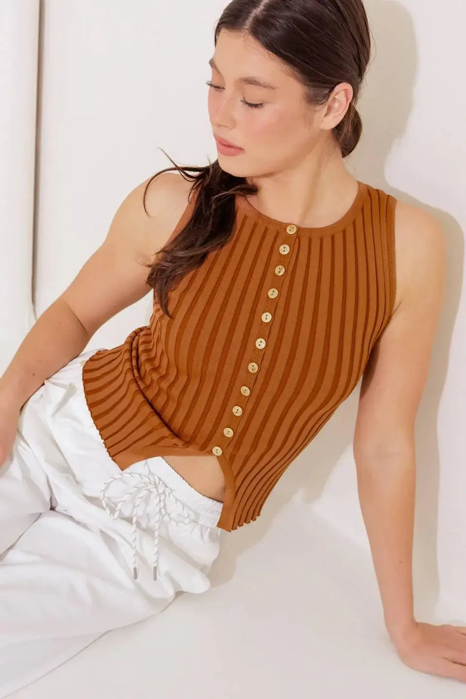 WHEN ON DOOR OPENS SWEATER KNIT TOP - Flying Tomato - Flyclothing LLC
