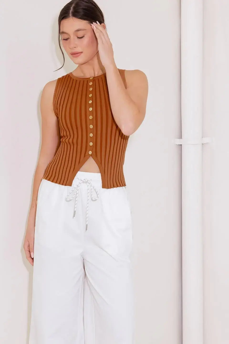 WHEN ON DOOR OPENS SWEATER KNIT TOP - Flying Tomato - Flyclothing LLC