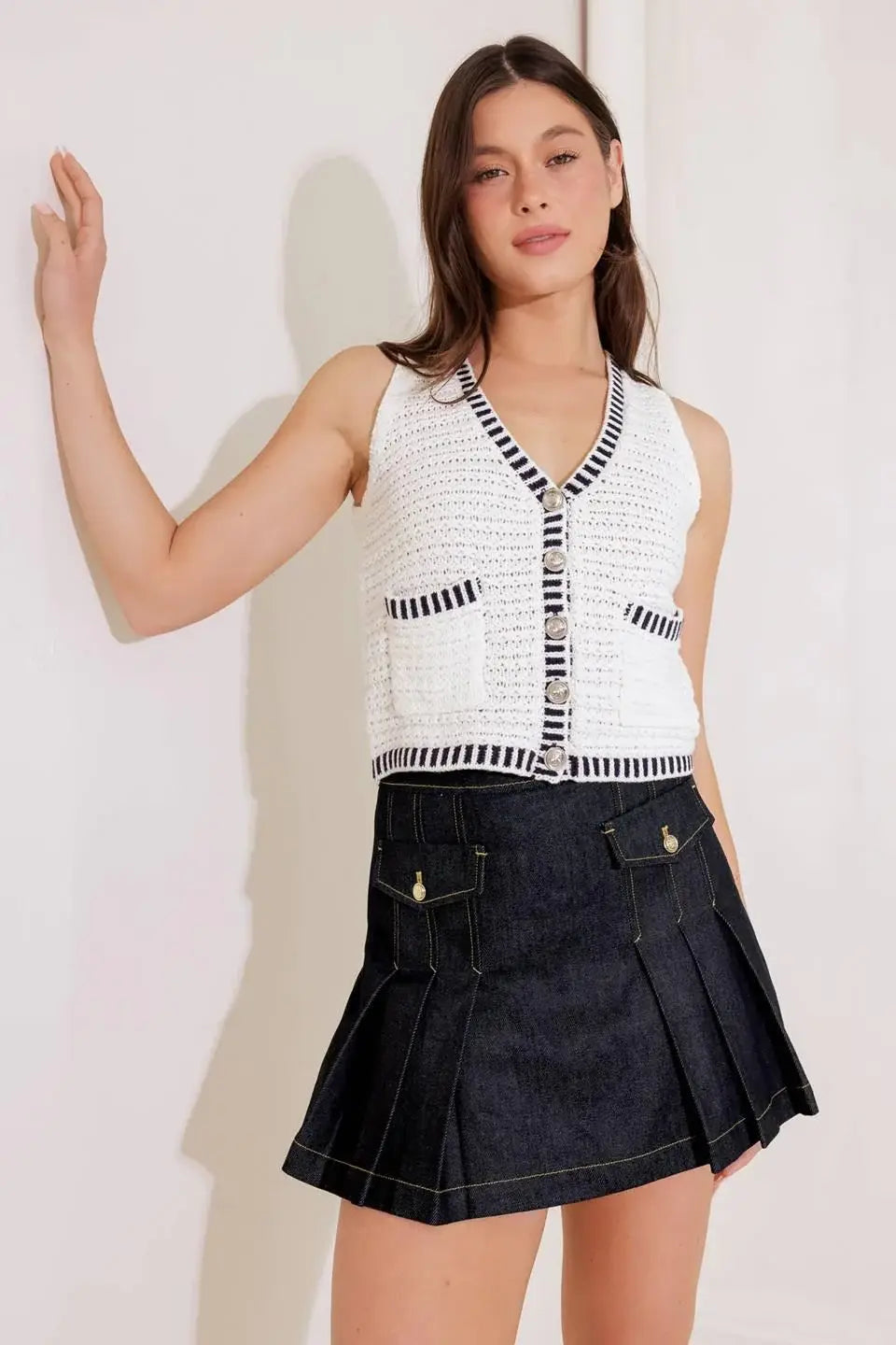 SO IN LOVE SWEATER KNIT VEST - Flying Tomato - Flyclothing LLC