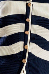 SHINE BRIGHT NAVY KNIT TOP - Flying Tomato - Flyclothing LLC