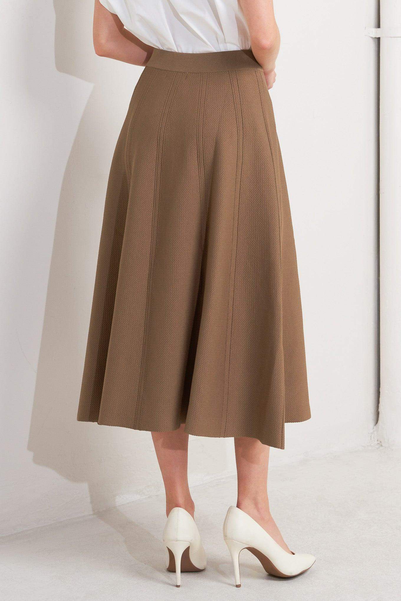 LATTE LANE SWEATER KNIT CIRCLE SKIRT - Flying Tomato - Flyclothing LLC