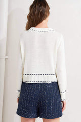 MONO FRAME SWEATER KNIT TOP - Flying Tomato - Flyclothing LLC