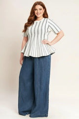 EVENING RUSTLE JACQUARD SWEATER TOP - Flying Tomato - Flyclothing LLC